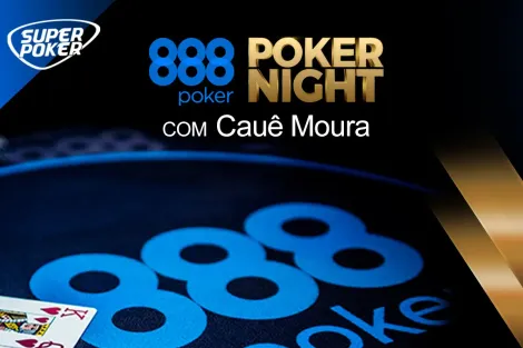 Poker Night com Cauê Moura no H2 Club terá prêmio generoso do 888poker