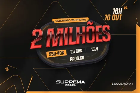 Suprema apresenta 2M Supremo com R$ 2 milhões garantidos neste domingo