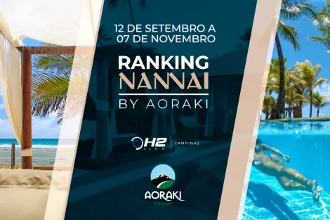 Com 3 etapas restantes, campeão do Ranking Nannai ganhará viagem para resort