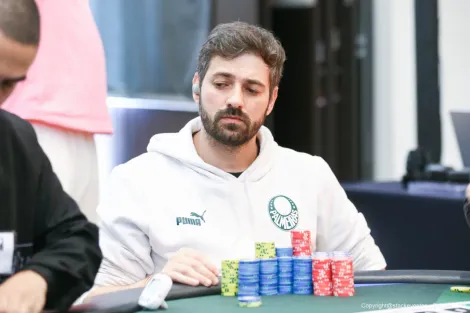 Marco Aurélio "Salsicha" é o chip leader do Dia 2 do Main Event do BSOP Gramado