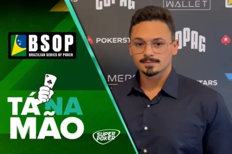 Tá na Mão: Gerson Braga força fold de AA na bolha do BSOP Gramado