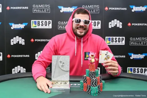 Matheus Couto bate Régis Kogler no HU e vence Turbo KO do BSOP Gramado