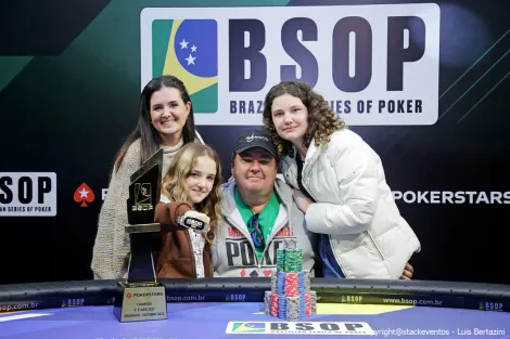 Silvio Feiber é campeão do Main Event do BSOP Gramado em grande arrancada