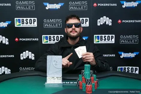 Rafael Marchetti estreia no BSOP Gramado com título do 6-Handed