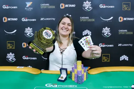 Samara Alexandre bate Laura Cintra no HU e crava maior Ladies da história da WSOP Brazil