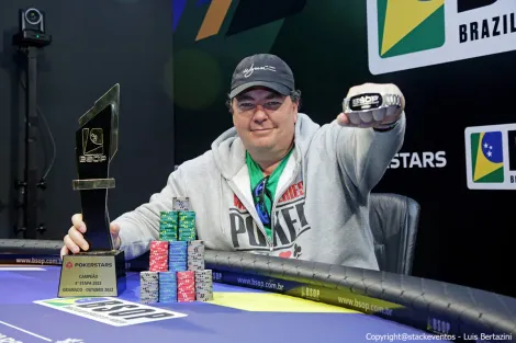 Campeão em Gramado, Silvio Feiber leva pacote do BSOP Millions em satélite