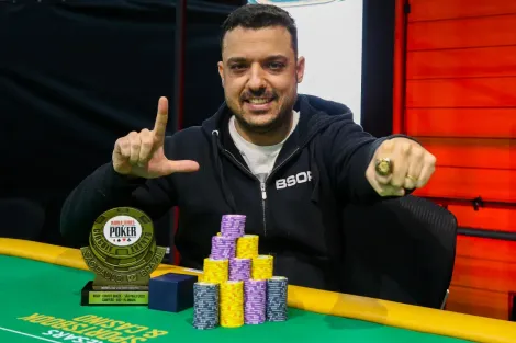 Marcelo Lontra é o grande campeão do Pot Limit Omaha da WSOP Brazil