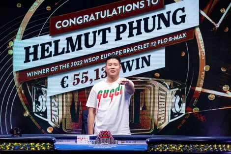 Helmut Phung fatura primeiro bracelete ao cravar Evento #2 da WSOP Europa