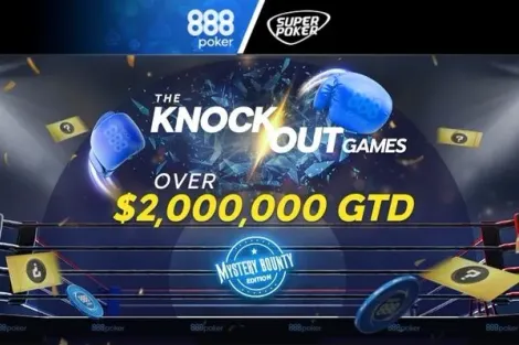 KO Games Edição Mystery Bounty agita mesas do 888poker; confira