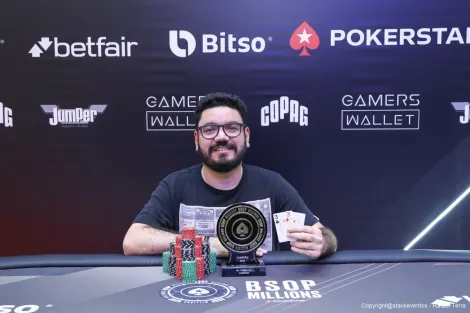 João Bauer crava Turbo KO e segue na briga pelo bi no BSOP Millions