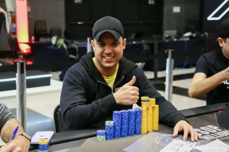 Marcelo Lontra encabeça mesa final do PLO Dealers Choice do BSOP Millions