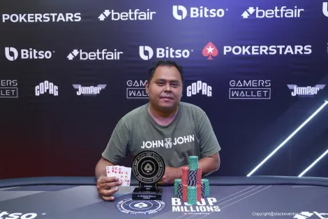 Aberivaldo Leite "Café" é o campeão do PLO Turbo KO do BSOP Millions