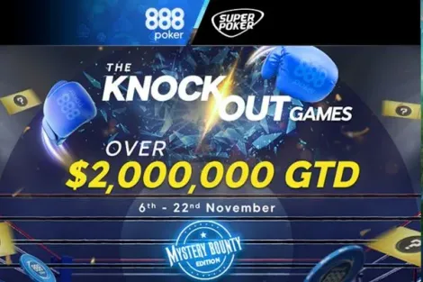 Main Event do KO Games em formato Mystery Bounty realiza Dias 1 no 888poker