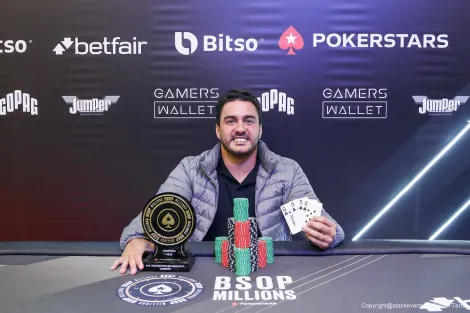 Rodrigo Insfran vence PLO High Rollers PKO do BSOP Millions em estreia na modalidade