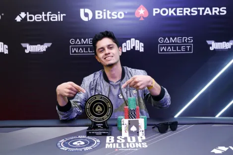 Camilo Solis confira boa fase e crava Win The Button Turbo KO do BSOP Millions