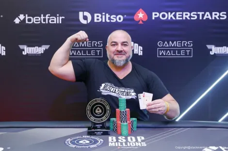 Eduardo Pereira conquista o título do Daily 500 do BSOP Millions