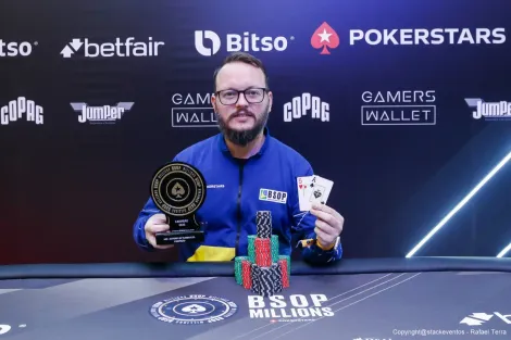 Régis Kogler fatura a vitória no Superflop Turbo KO do BSOP Millions