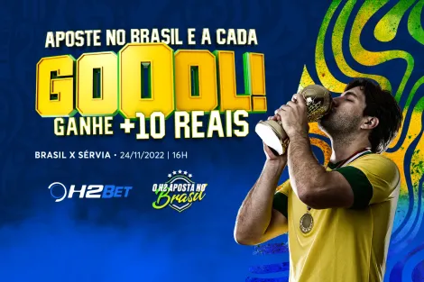 Copa do Mundo: H2Bet oferece bônus por cada gol do Brasil contra a Sérvia; confira