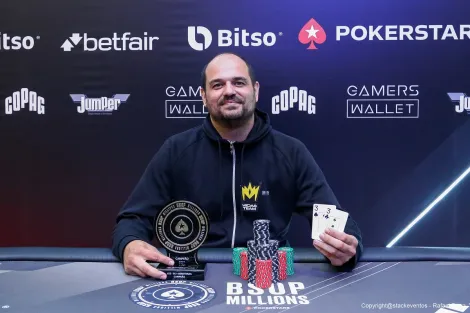 Francisco Pacheco vence 5K 1 Reentrada do BSOP Millions: "Gratificante"