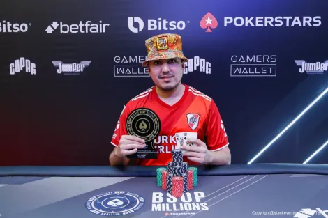 Em HU argentino, Maximiliano Castagnini é o campeão do 6-Max do BSOP Millions