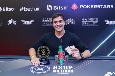 Em HU relâmpago, Guilherme de Luca crava Daily 500 do BSOP Millions