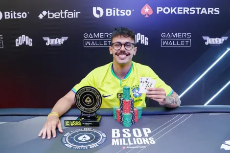 Lazaro Miranda fatura Meia Milha GamersWallet do BSOP Millions