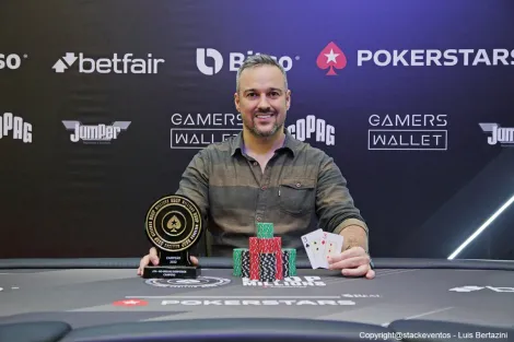 Fabiano Teixeira aproveita vantagem e crava No-Breaks Deepstack do BSOP Millions