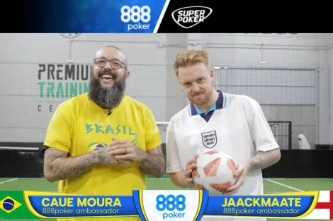 Cauê Moura e JaackMaate duelam no Desafio da Copa do Mundo 888poker