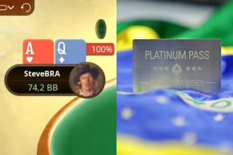 "SteveBRA" puxa Platinum Pass por US$ 1,10 no BSOP Millions 2022 After Party