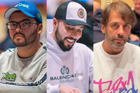 Aryan Ouriques, Rafael Reis e Fábio Freitas avançam ao Dia 3 do WPT World Championship