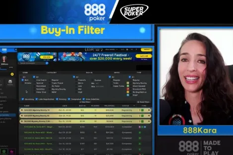 Mystery Bounty, Freerolls e mais: Kara Scott mostra como achar seu jogo favorito no 888poker