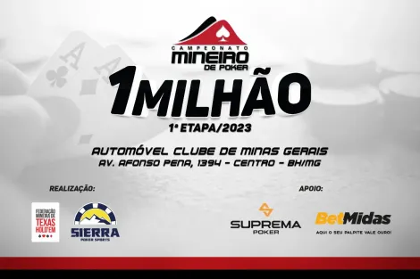 Campeonato Mineiro de Poker retorna com mais de R$ 1 milhão garantido