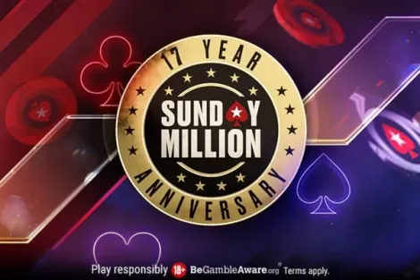 PokerStars anuncia 17º Sunday Million de Aniversário com US$ 7,5 milhões garantidos