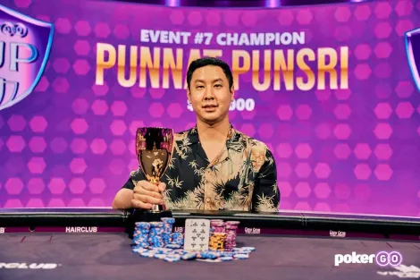 Punnat Punsri vai de short stack ao título no Evento #7 da PokerGO Cup