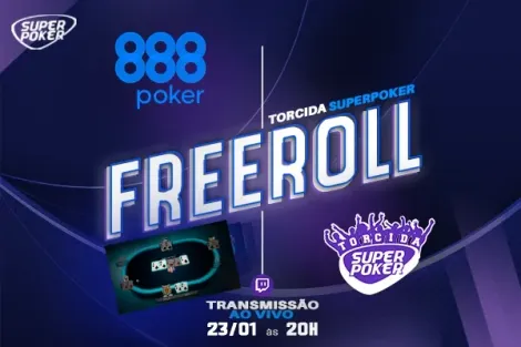 888poker anuncia freeroll com US$ 500 garantidos em parceria com SuperPoker