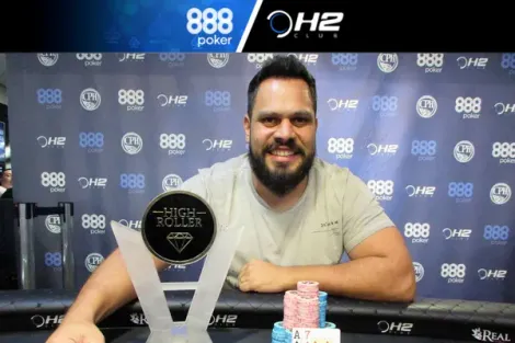 Rodrigo Oliveira é campeão do High Roller do H2 Club São Paulo