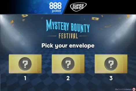 Mystery Bounty Festival começa neste domingo no 888poker; veja as atrações