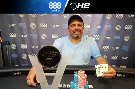 Fernando Beira é campeão do High Roller do H2 Club São Paulo