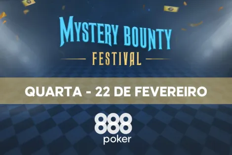 Mystery Bounty Festival do 888poker é oportunidade de forra nesta quarta