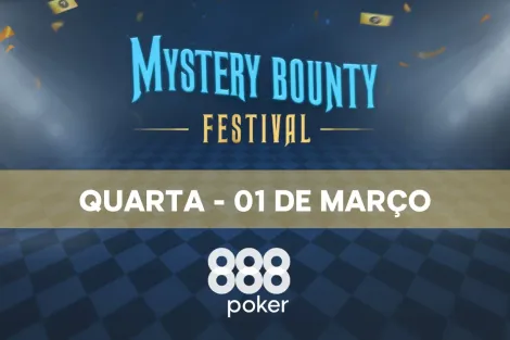 Main Event do Mystery Bounty Festival começa nesta quarta no 888poker