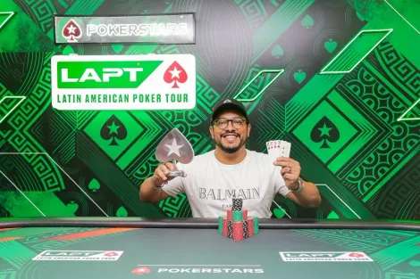 Aldo Dias conquista o título do Pot-Limit Omaha Bounty do LAPT Rio