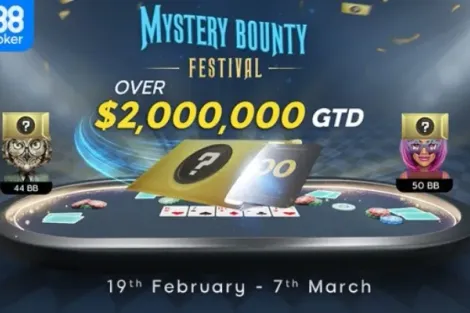 Mystery Bounty Festival explode e entrega mais de US$ 1,2 milhão no 888poker