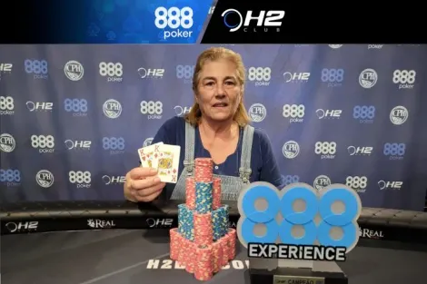 Marina Baroni fatura o título do 50K Experience do 888poker Fest no H2 Club