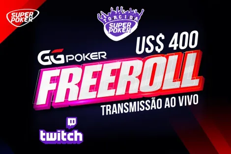 Freeroll do SuperPoker no GGPoker tem US$ 400 garantidos nesta quarta