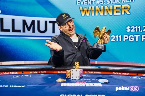 Phil Hellmuth faz straight flush e vence Evento #5 do US Poker Open