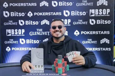 Caique Morais é campeão do PL Omaha 5 Cartas do BSOP São Paulo