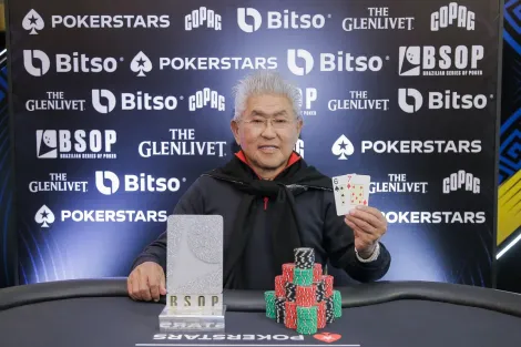 Mário Kenji vence o NLH Turbo KO do BSOP São Paulo