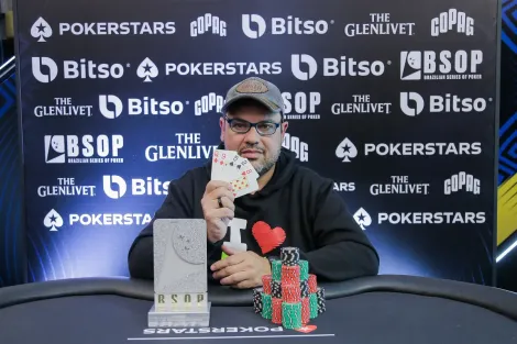 José Heraldo "Rádio" conquista primeiro título de Mixed Games no PLO Dealers Choice do BSOP SP