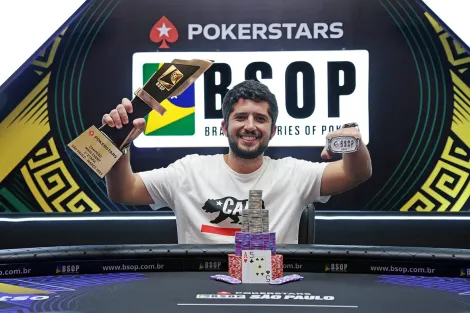 Bernardo Peters é campeão do Main Event do BSOP São Paulo com vaga de satélite