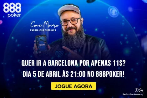 Torneio do Cauê Moura levará campeão ao 888poker LIVE Barcelona